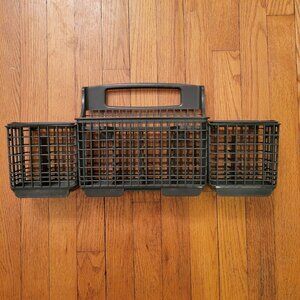 OEM Kenmore Dishwasher Silverware Gray Basket Replacement 3 Sections Handle W113